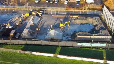 Works underway at Maybole Skatepark Works underway at Maybole Skatepark