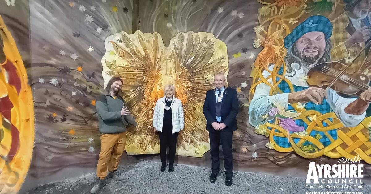 Provost and Depute celebrate Stage 2 Completion of Alloway Railway