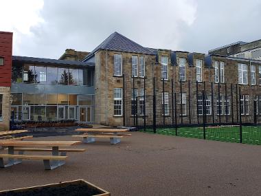 Ayr grammar outdoor benches