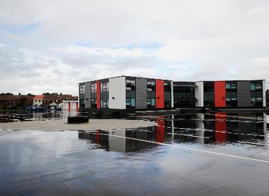 Forehill primary front view of school and playground