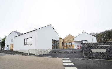 Kirkmichael primary front view of entrance