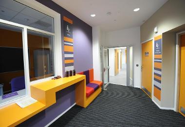Kirkmichael primary colourful seating area