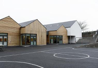 Kirkmichael primary external view of building