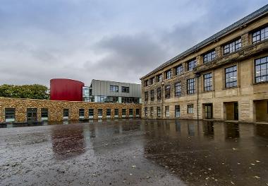 Marr college rear view of school