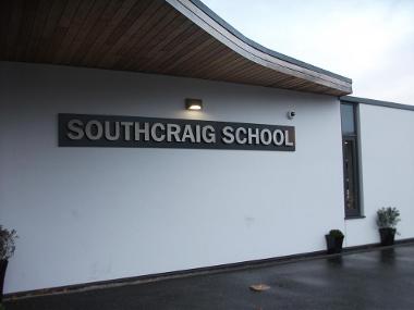 Southcraig school name signage