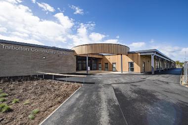 Tarbolton school name signage and entrance