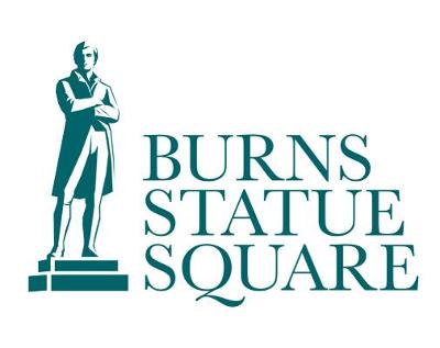Burns Statue Square logo