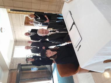 Provost Iain Campbell and Her Majesty’s Lord-Lieutenant of Ayrshire and Arran, Sheriff Iona Sara McDonald OBE